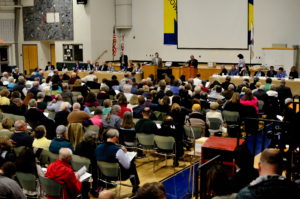 Norwell MA Voters at town meeting